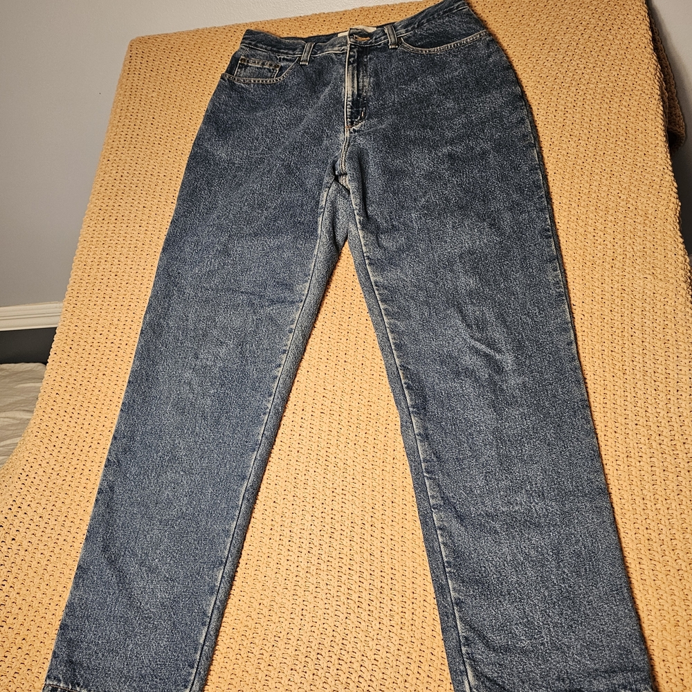 Vintage LL Bean Original Fit Natural High Waisted Relaxed Jeans Womens Size 12MT